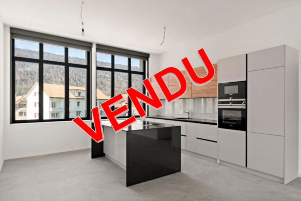 Courtelary, dernier appartement de 3.5 pces, balcon, ascenseur