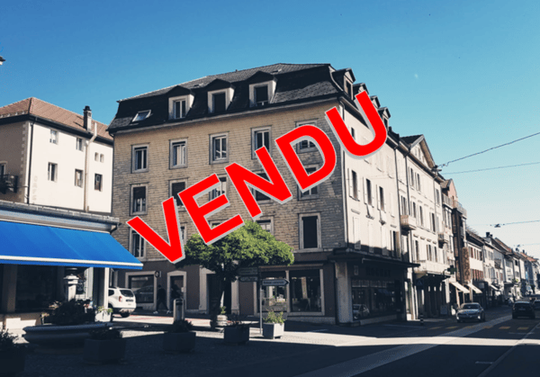 St-Imier, immeuble locatif de 8 appartements et 2 commerces