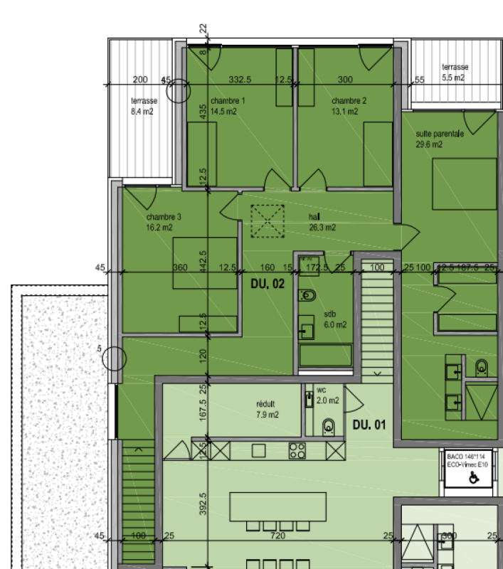 Nidau, splendide duplex haut standing 5.5 pces - 205 m2 avec parking et jardin commun