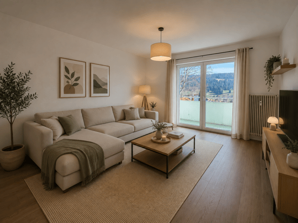Tramelan, bel appartement de 4.5 pièces au rez avec balcon 1