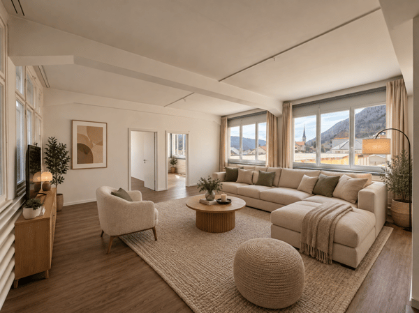 St-Imier, bel appartement de 2.5 pièces de type loft avec jardin privatif 1