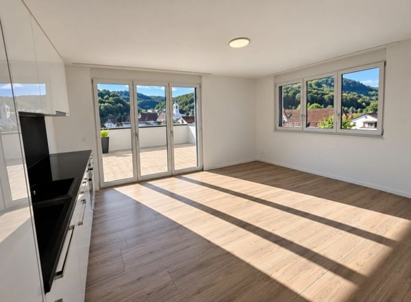 2.5 Zi-Attika Wohnung in einem NEUBAU mit grosser Terrasse 52 m², Zweitvermietung 3