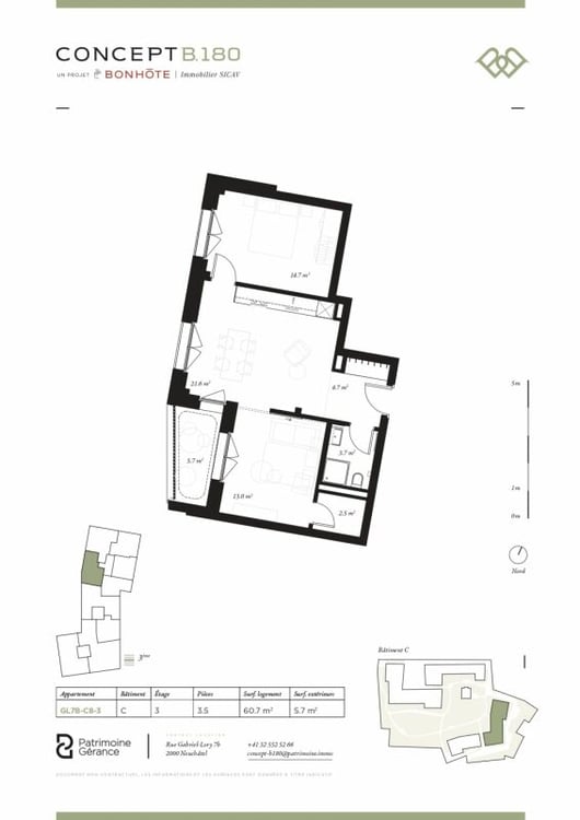 Découvrez Concept B.180 à Neuchâtel - Logement de 3.0 pièces 5