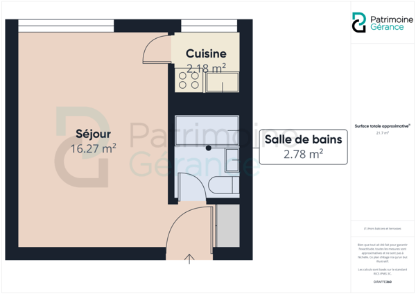 Studio rénové - Disponible immédiatement ! 4