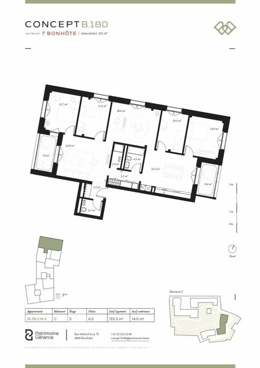 Découvrez Concept B.180 - Appartement neuf de 6.5 pièces avec loggias 6