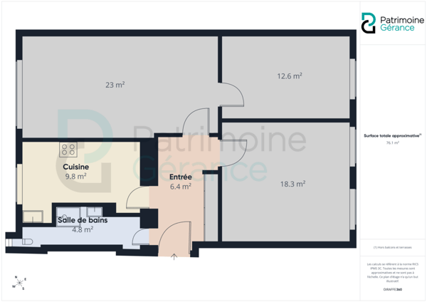 Appartement de 1.0 pièces - 20 m² - récemment rafraîchi 9