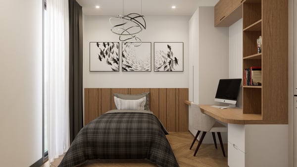 1.5 pièces neuf avec terrasse et grand jardin 13