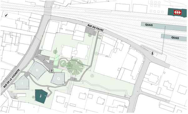 Petit immeuble de 6 appartements dans la nature, proche de la gare 6