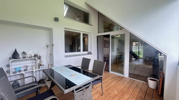 Wohnen über dem Gürbetal - 1.5-Zimmer-Duplex mit Alpenblick in Gelterfingen 9