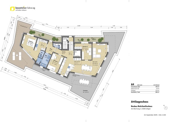 Attikawohnung mit Weitblick am Bachweg in Uttigen ... 2