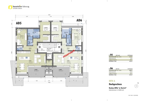 NEU NEU NEU ! ; - 3.5 Zimmer-Dachgeschosswohnung in Arch ... 2