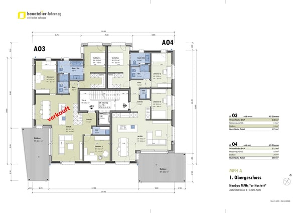 grosszügige 4.5 Zimmer-Eigentumswohnungen in Arch ... 2