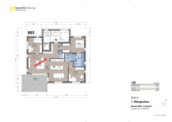 exklusive 4.5 Zimmer-Gartenwohnungen in Arch ... 8