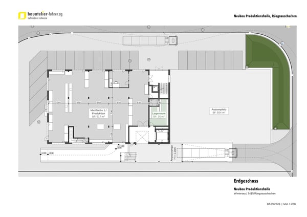 Flexible Gewerbe-, Büro- & Lagerflächen im Neubau; - ab 100 m² individuell ausbaubar 2