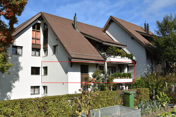 1-Zimmer-Wohnung im 1. OG mit Bastelraum und TG-Platz 1