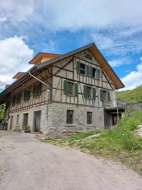 Moderne Dachwohnung in historischem Riegelhaus inmitten der Natur 13