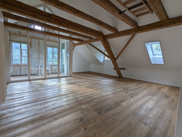 Moderne Dachwohnung in historischem Riegelhaus inmitten der Natur 2
