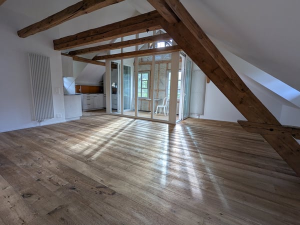Moderne Dachwohnung in historischem Riegelhaus inmitten der Natur 3