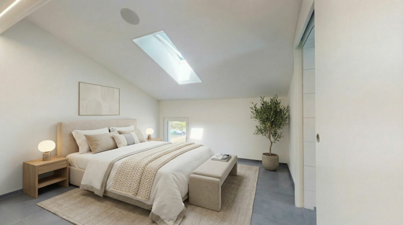 Moderne Dachgeschosswohnung mit spektakulärer Aussicht