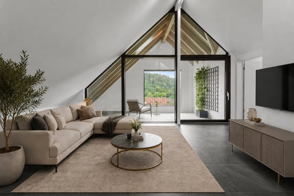 Moderne, grosszügige 4.5-Zimmer-Dachwohnung mit eindrucksvollen Raumhöhen 5