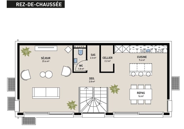 CHAMPLAN | 2 VILLAS INDIVIDUELLES DE 4.5 p 5