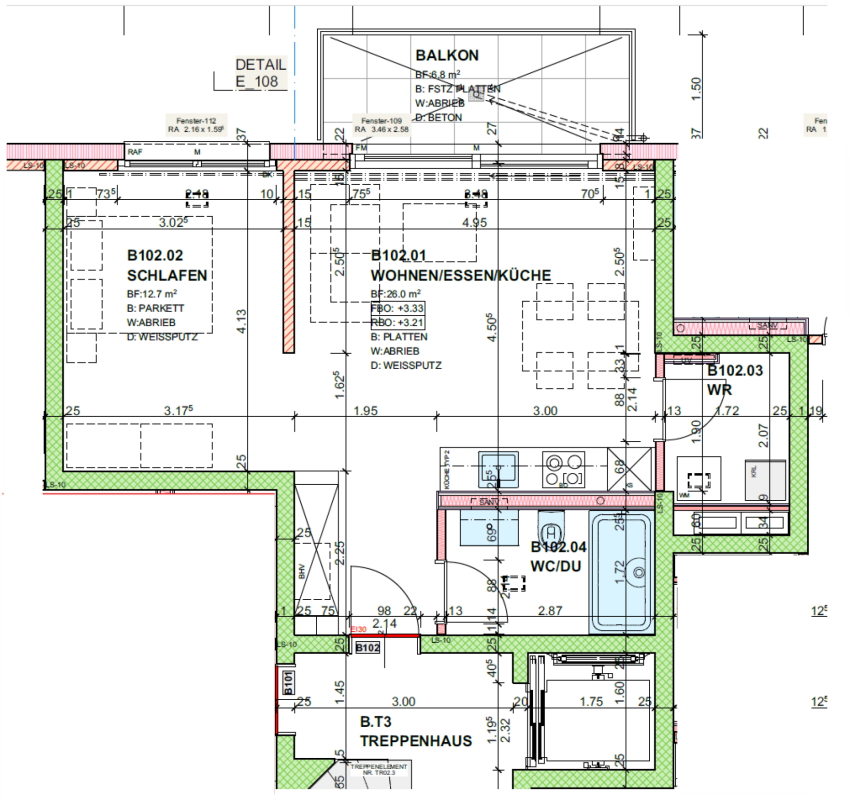 2.5 Zimmer-Wohnung mit Sicht ins Grüne