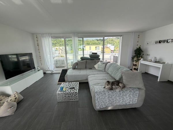 Hier wohnt das Wow - 4.5-Zimmer-Attika in Hausen - Wohnen über den Dächern mit Stil