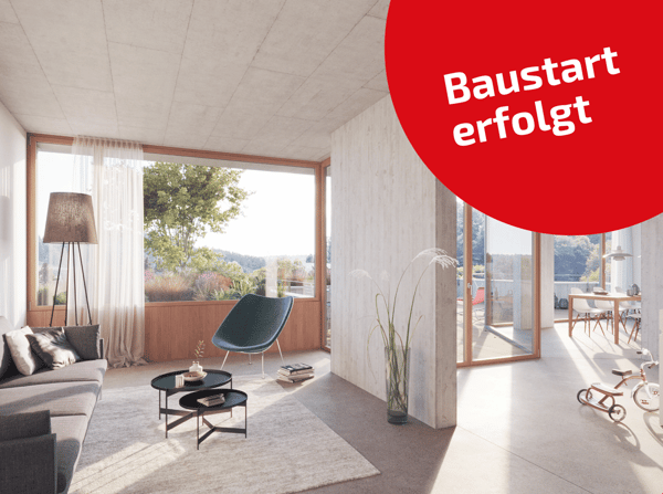 1.5 Zimmer Wohnung in moderner Sichtbeton-Architektur – letzte Etappe 3