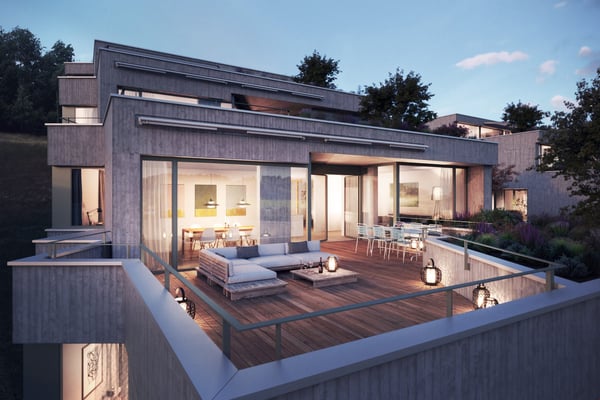 1.5 Zimmer Wohnung in moderner Sichtbeton-Architektur – letzte Etappe 2