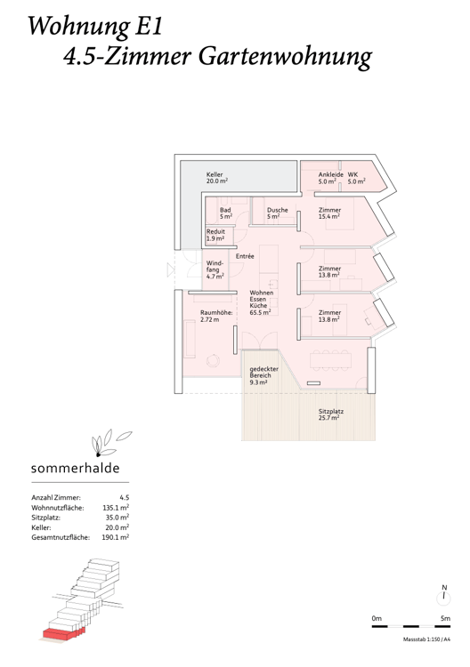 1.5 Zimmer Gartenwohnung mit Terrasse & Garten – letzte Etappe 4