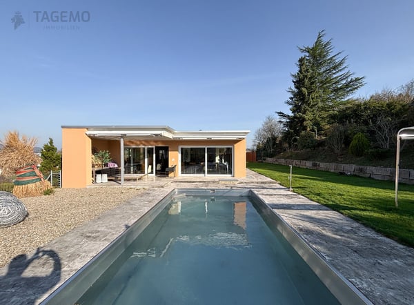 Modern & Aussergewöhnlich mit 290m2 Nutzfläche, gepflegte Gartenanlage mit Chromstahlpool 13