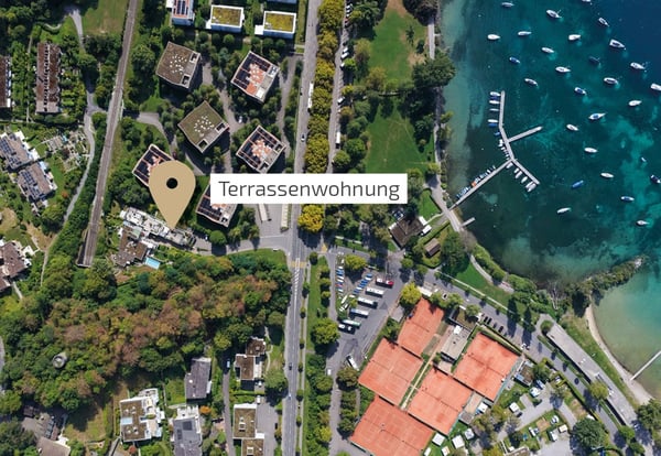 Zwei Gehminuten zum See. 100 m² Terrasse. Ein Freiraum, den man in Luzern nur selten findet.