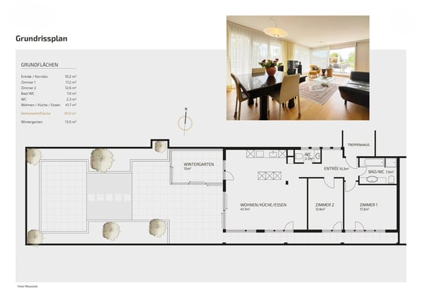 2 Gehminuten zum See. 100 m² Terrasse. Eine seltene Kombination. 5