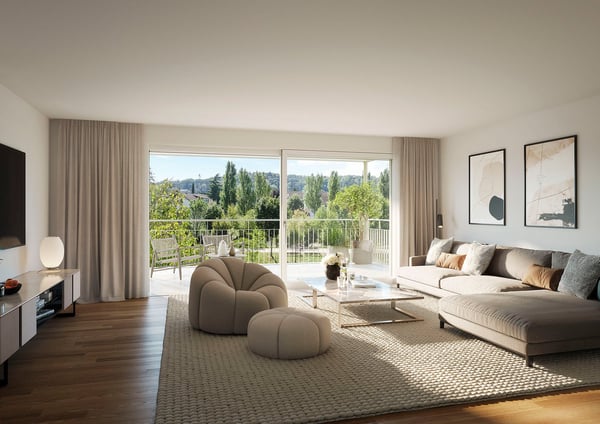 Natürlich schön wohnen - moderne 3.5-Zimmer-Neubauwohnung 2