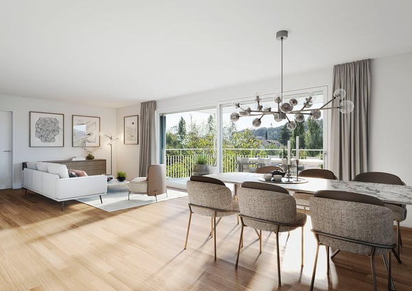 Natürlich schön wohnen - moderne 3.5-Zimmer-Neubauwohnung 2