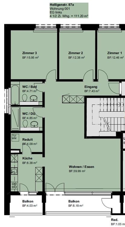 ERSTVERMIETUNG exlusive 4½-Zimmer-Wohnungen im Holligen-Quartier 8