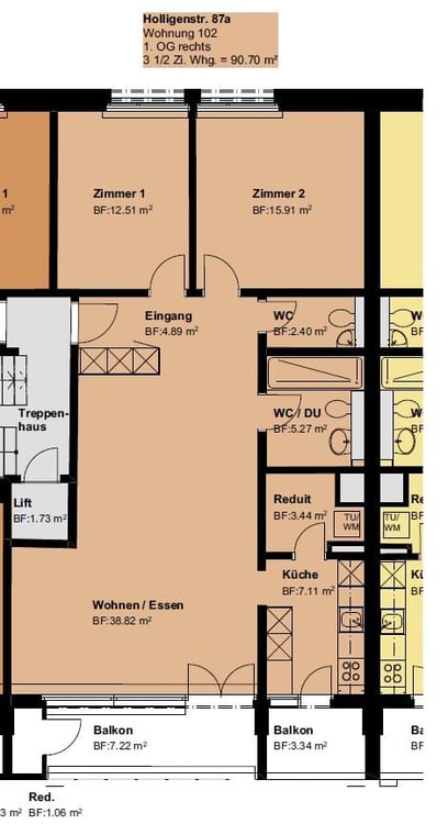 ERSTVERMIETUNG exlusive 3½-Zimmer-Wohnungen im Holligen-Quartier 8