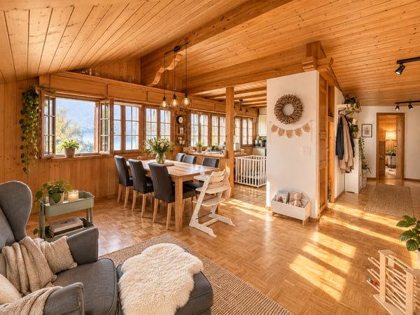 Charmante 4-Zimmer-Wohnung mit Balkon in Leissigen 2