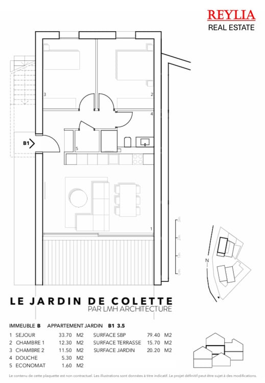 Vivez l'exclusivité dans un app de 3,5 pièces à Sensine (Conthey) A1 8