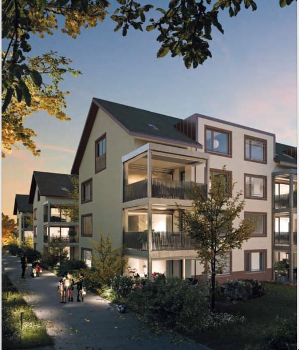 Moderne 4.5-Zimmer-Wohnung mit Balkon und Minergie-Zertifizierung in Fraubrunnen