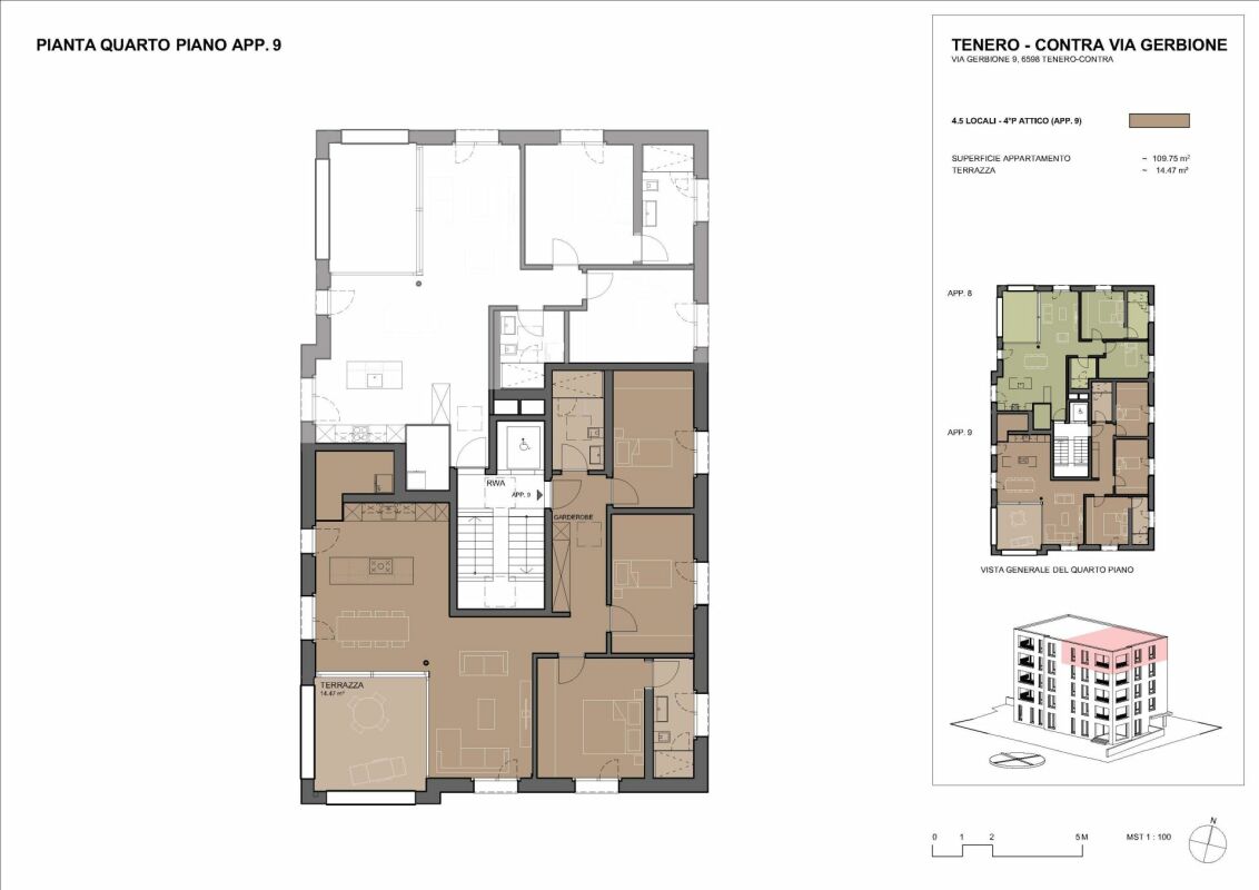 Residenza Gerbio - App. 9 - 4.5 locali - 4°P