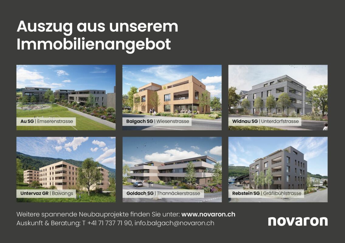 Erstbezug - 3.5 Zimmer-Wohnung - Überbauung Bawangs