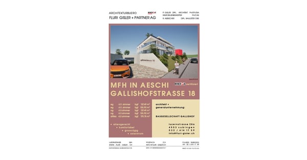 Moderne 4.5-Zimmer-Neubau-Wohnung mit Minergie-Standard in Aeschi 6