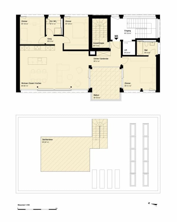 Exklusive 4.5-Zimmer-Dachwohnung mit Dachterrasse 4