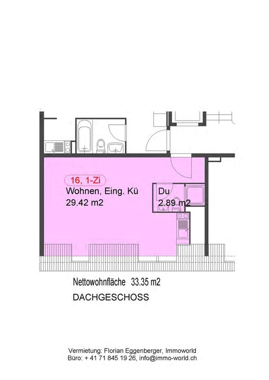 Zentrumsnahe 1-Zimmerwohnung in St. Gallen 6