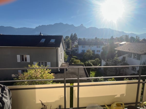 Lichtdurchflutete Eckwohnung in kleinem MFH / Sicht auf Stockhornkette 8