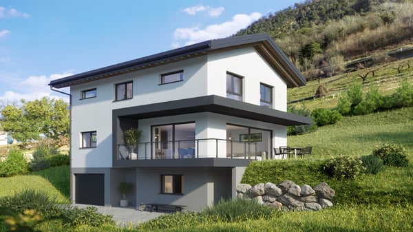 A VENDRE VILLA 1.5 PCES AVEC SOUS-SOL A GRONE 1