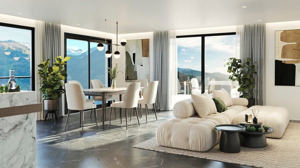 A VENDRE VILLA CONTEMPORAINE 1.5 PCES A CRANS-MONTANA 1
