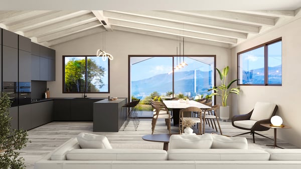 SPLENDIDE VILLA 1.5 PCES AVEC APPT 2.5 PCES INDEPENDANT A LENS 1