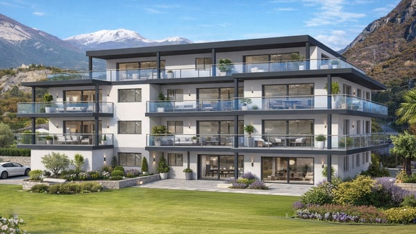 A VENDRE APPARTEMENT 3.5 PCES AVEC PELOUSE A CHIPPIS 2